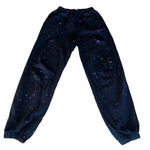 CLARE V Paint-Splatter Joggers